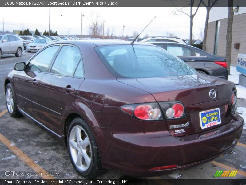 Dark Cherry Mica / Black 2008 Mazda MAZDA6 i Sport Sedan