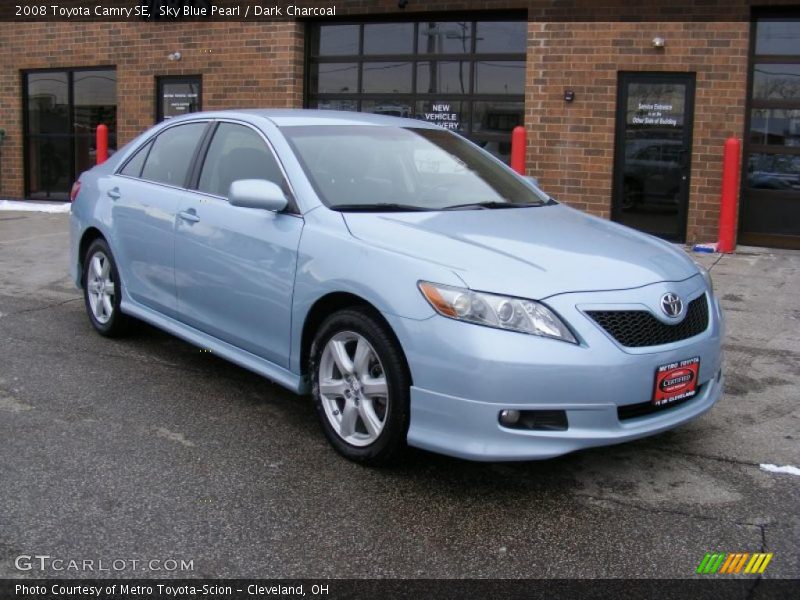 Sky Blue Pearl / Dark Charcoal 2008 Toyota Camry SE