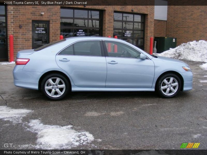 Sky Blue Pearl / Dark Charcoal 2008 Toyota Camry SE