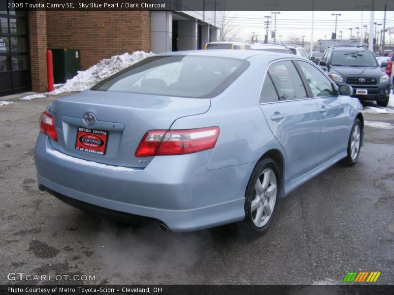 Sky Blue Pearl / Dark Charcoal 2008 Toyota Camry SE