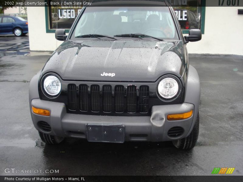 Black / Dark Slate Gray 2002 Jeep Liberty Sport