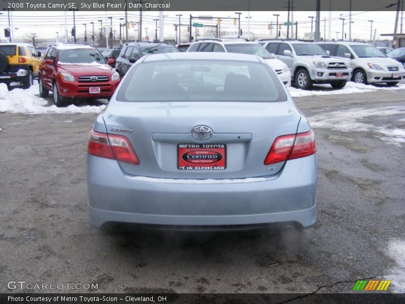 Sky Blue Pearl / Dark Charcoal 2008 Toyota Camry SE