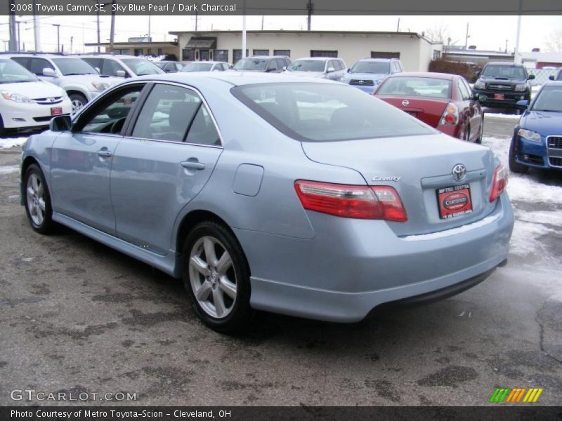 Sky Blue Pearl / Dark Charcoal 2008 Toyota Camry SE