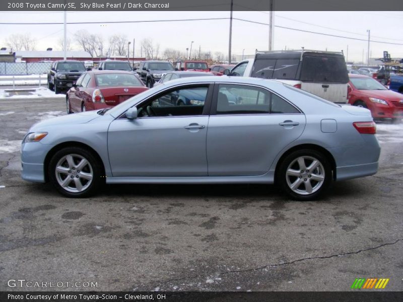 Sky Blue Pearl / Dark Charcoal 2008 Toyota Camry SE