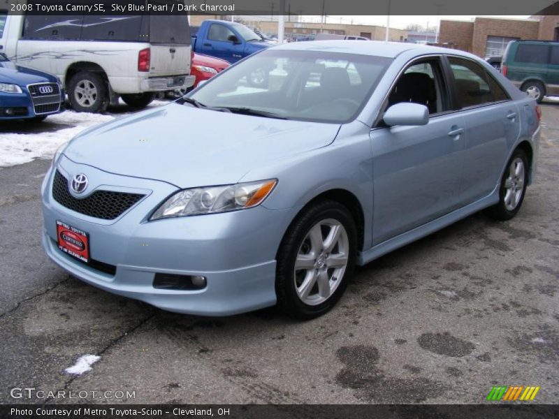 Sky Blue Pearl / Dark Charcoal 2008 Toyota Camry SE
