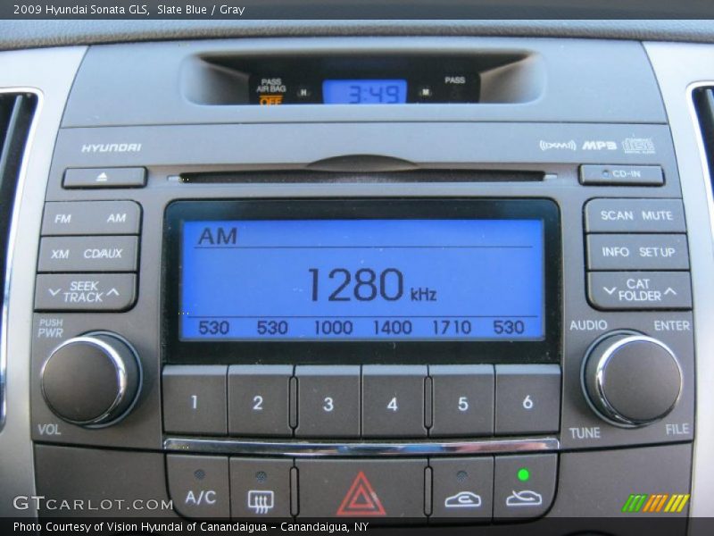 Slate Blue / Gray 2009 Hyundai Sonata GLS