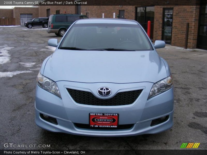 Sky Blue Pearl / Dark Charcoal 2008 Toyota Camry SE