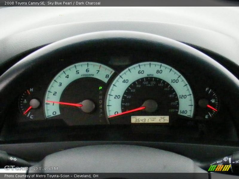 Sky Blue Pearl / Dark Charcoal 2008 Toyota Camry SE