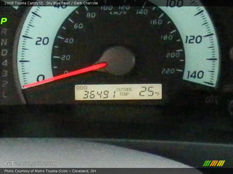 Sky Blue Pearl / Dark Charcoal 2008 Toyota Camry SE