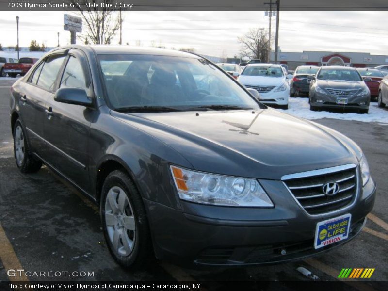 Slate Blue / Gray 2009 Hyundai Sonata GLS