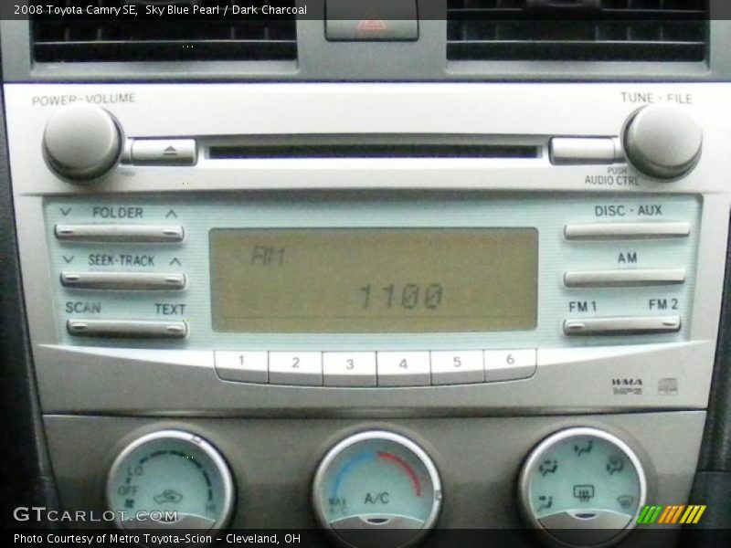 Sky Blue Pearl / Dark Charcoal 2008 Toyota Camry SE