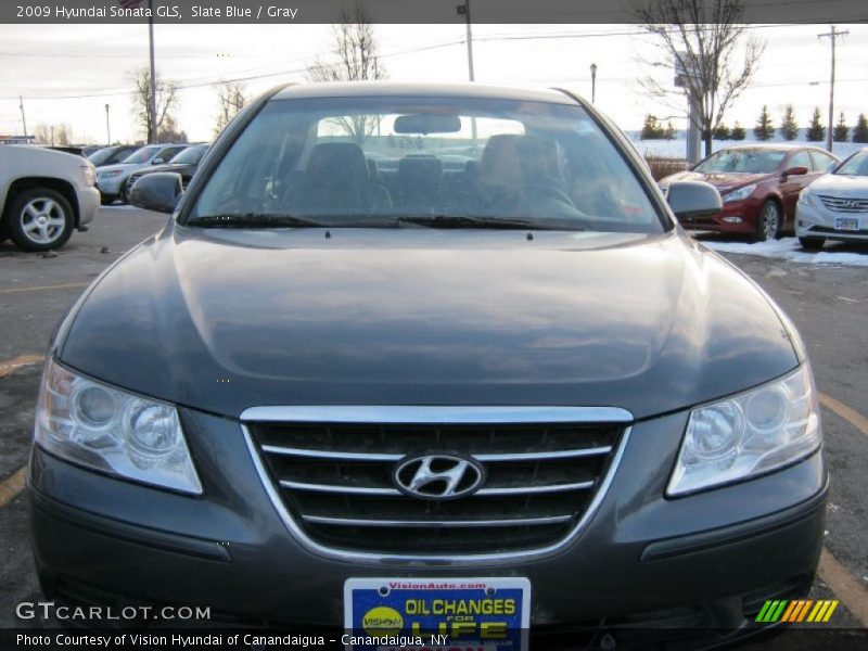Slate Blue / Gray 2009 Hyundai Sonata GLS