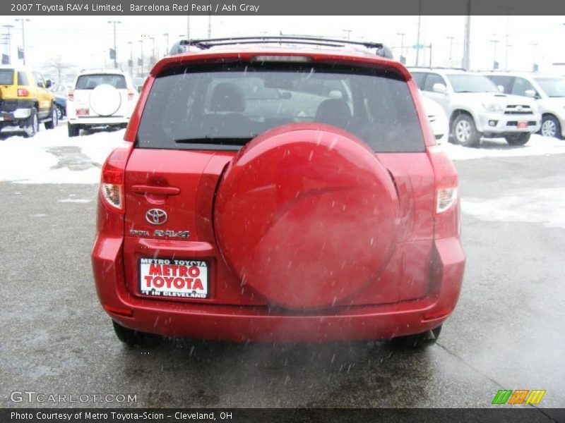 Barcelona Red Pearl / Ash Gray 2007 Toyota RAV4 Limited