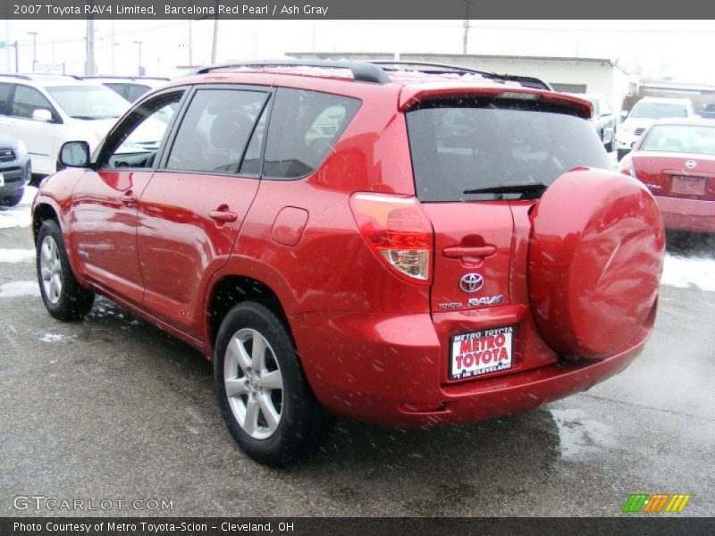 Barcelona Red Pearl / Ash Gray 2007 Toyota RAV4 Limited