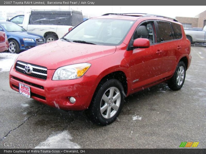 Barcelona Red Pearl / Ash Gray 2007 Toyota RAV4 Limited