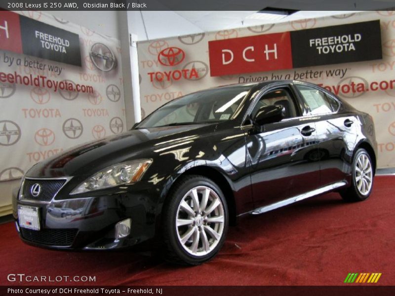 Obsidian Black / Black 2008 Lexus IS 250 AWD