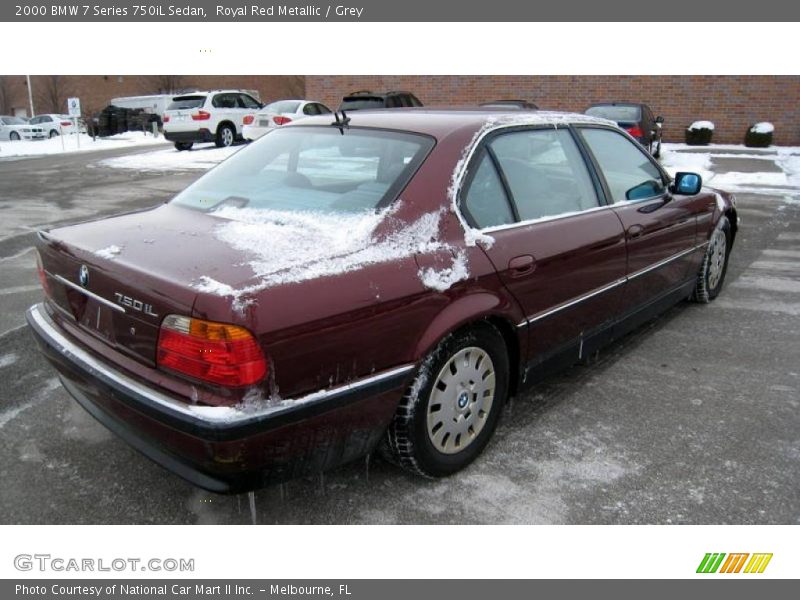 Royal Red Metallic / Grey 2000 BMW 7 Series 750iL Sedan