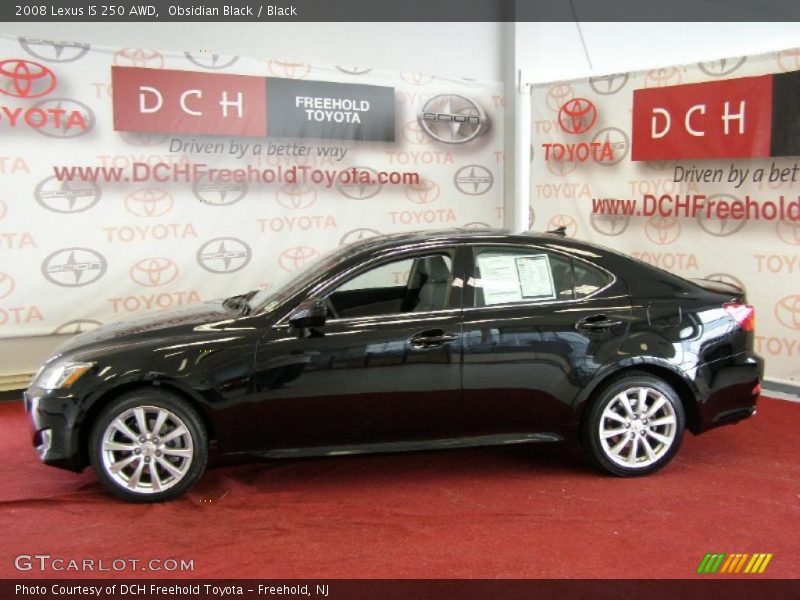 Obsidian Black / Black 2008 Lexus IS 250 AWD