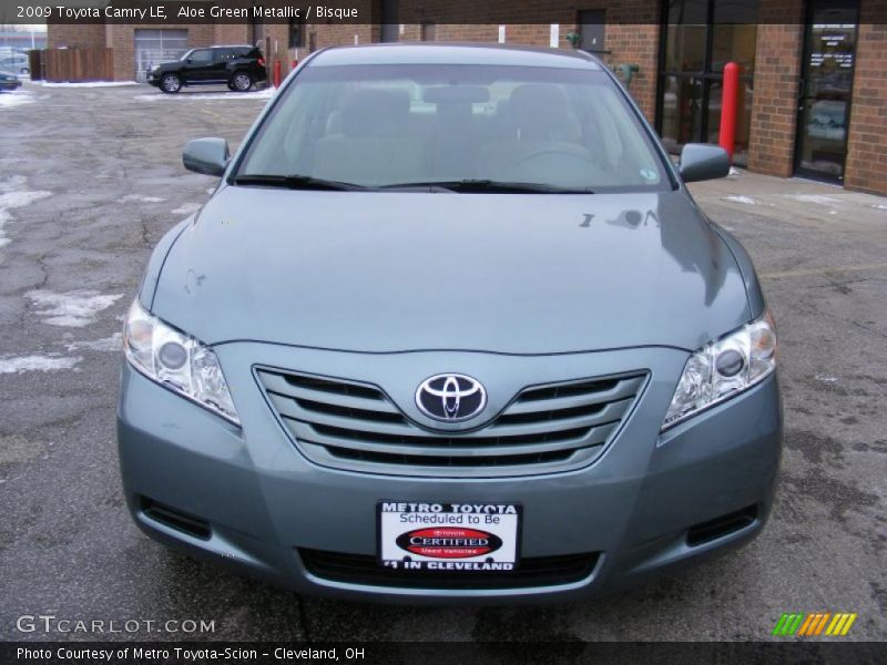 Aloe Green Metallic / Bisque 2009 Toyota Camry LE