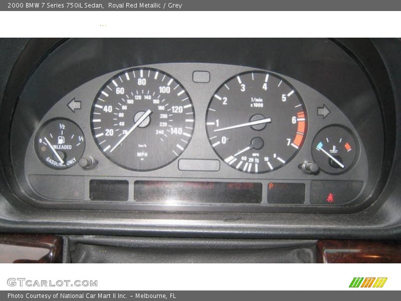  2000 7 Series 750iL Sedan 750iL Sedan Gauges