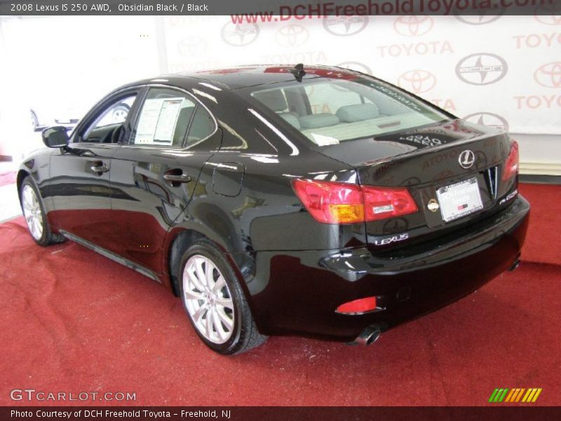Obsidian Black / Black 2008 Lexus IS 250 AWD