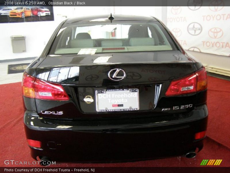 Obsidian Black / Black 2008 Lexus IS 250 AWD