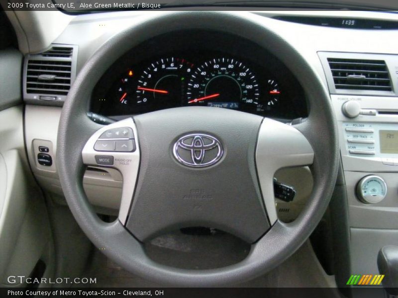 Aloe Green Metallic / Bisque 2009 Toyota Camry LE