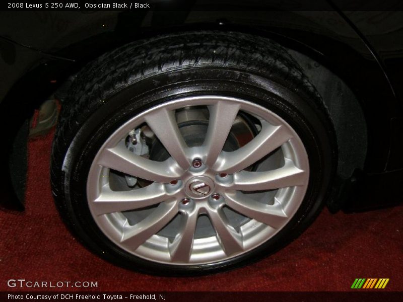 Obsidian Black / Black 2008 Lexus IS 250 AWD