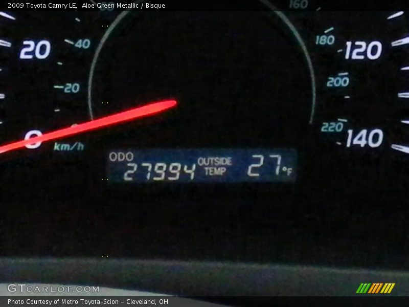 Aloe Green Metallic / Bisque 2009 Toyota Camry LE