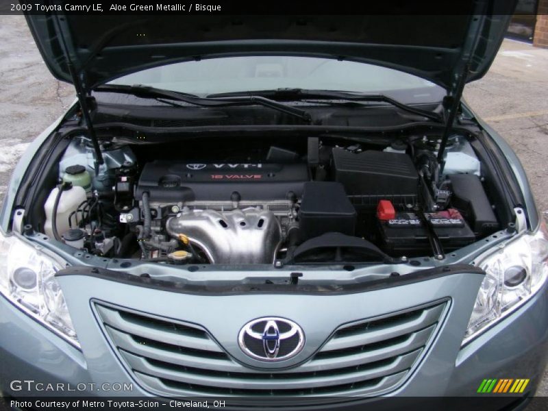 Aloe Green Metallic / Bisque 2009 Toyota Camry LE
