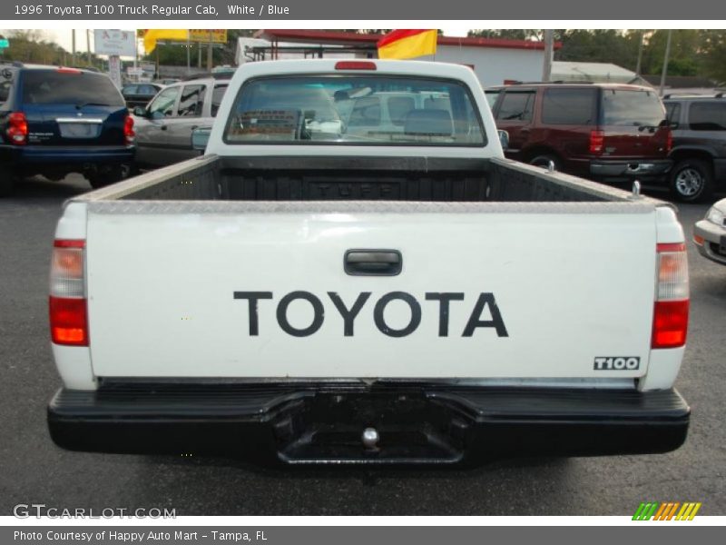 White / Blue 1996 Toyota T100 Truck Regular Cab