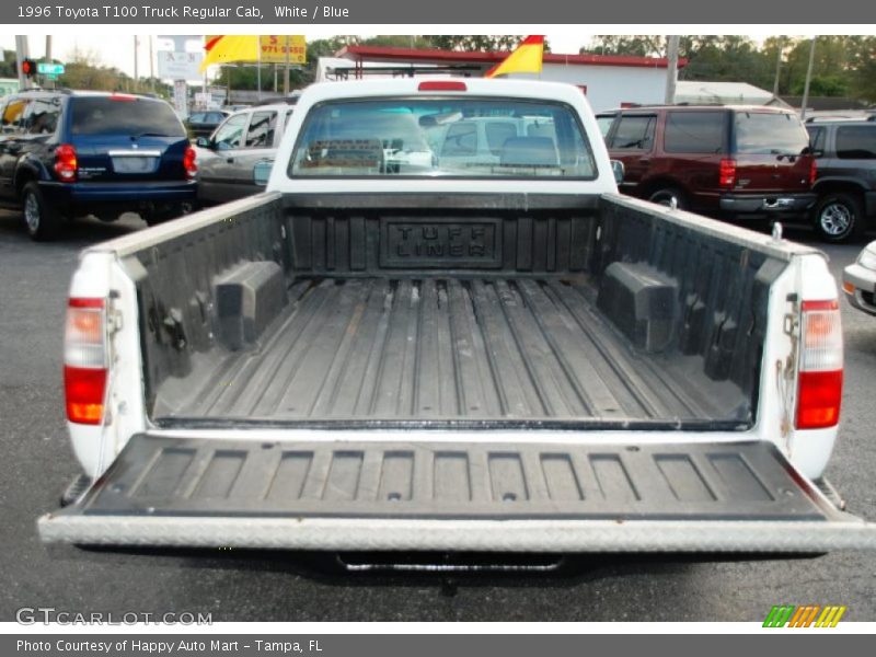 White / Blue 1996 Toyota T100 Truck Regular Cab