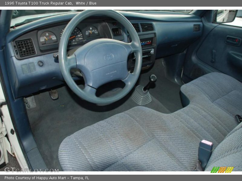  1996 T100 Truck Regular Cab Blue Interior