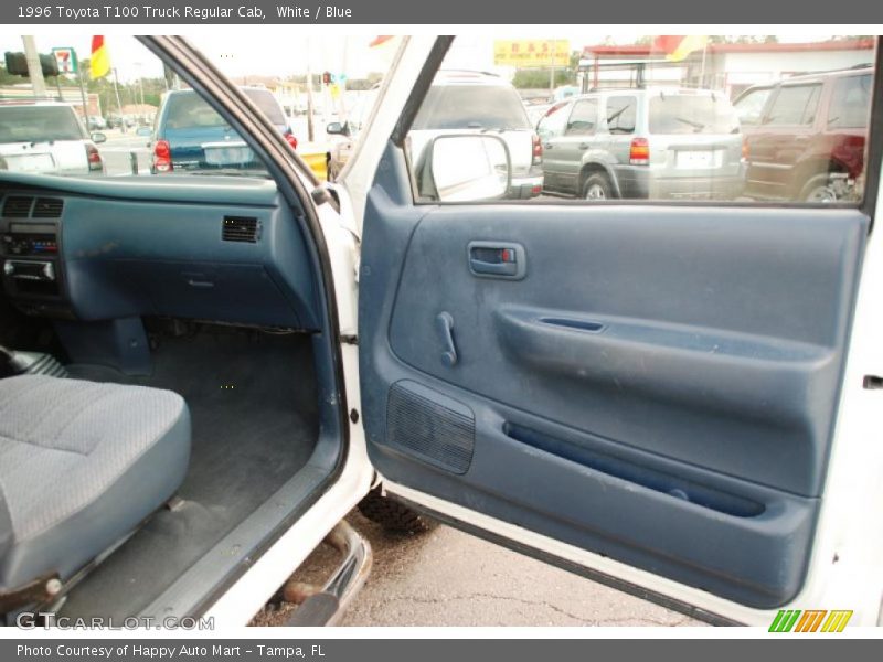 White / Blue 1996 Toyota T100 Truck Regular Cab