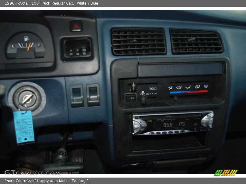 White / Blue 1996 Toyota T100 Truck Regular Cab