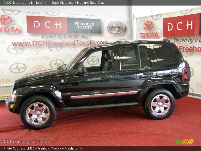 Black Clearcoat / Medium Slate Gray 2007 Jeep Liberty Limited 4x4