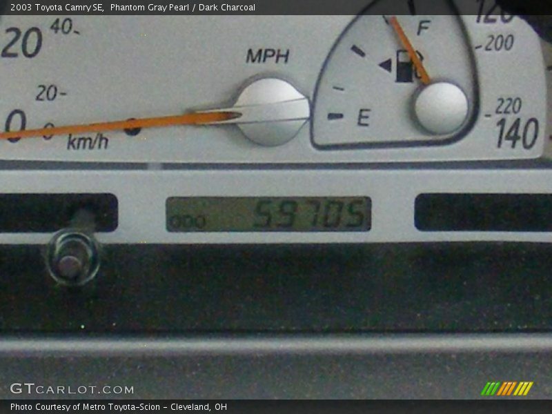 Phantom Gray Pearl / Dark Charcoal 2003 Toyota Camry SE