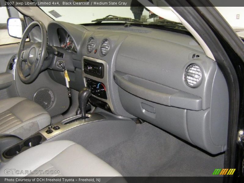 Black Clearcoat / Medium Slate Gray 2007 Jeep Liberty Limited 4x4