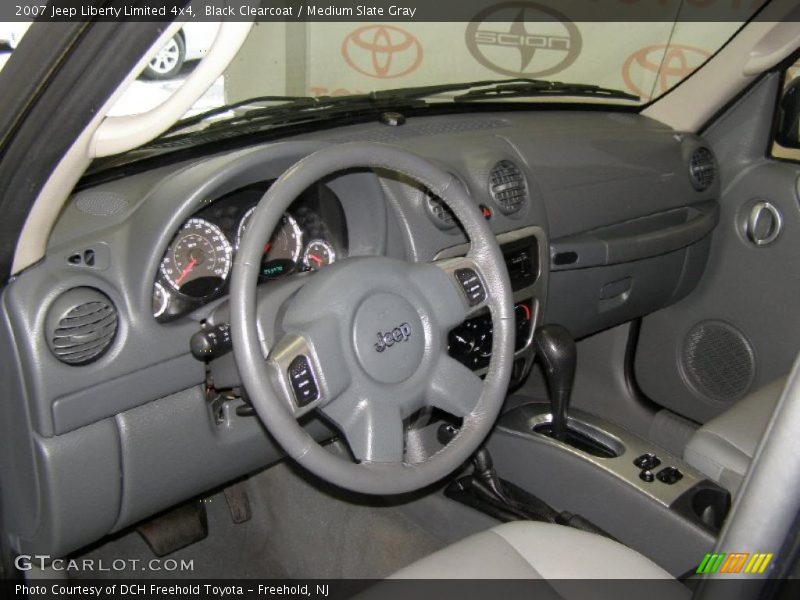 Black Clearcoat / Medium Slate Gray 2007 Jeep Liberty Limited 4x4