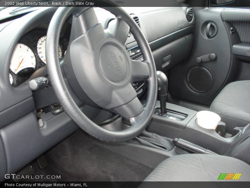 Black / Dark Slate Gray 2002 Jeep Liberty Sport