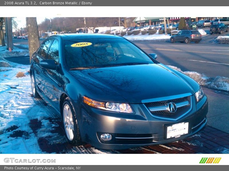 Carbon Bronze Metallic / Ebony 2008 Acura TL 3.2