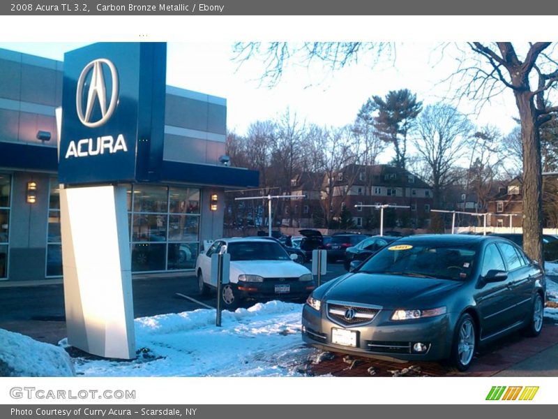 Carbon Bronze Metallic / Ebony 2008 Acura TL 3.2