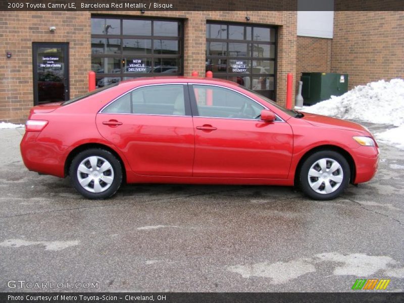 Barcelona Red Metallic / Bisque 2009 Toyota Camry LE