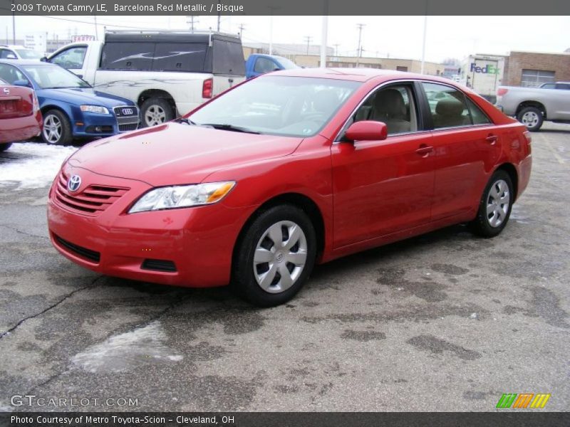 Barcelona Red Metallic / Bisque 2009 Toyota Camry LE