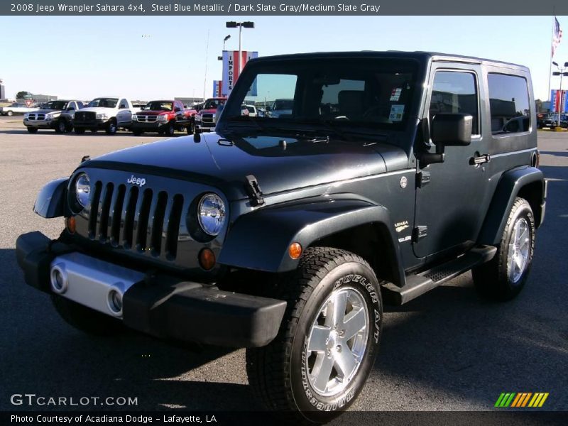 Steel Blue Metallic / Dark Slate Gray/Medium Slate Gray 2008 Jeep Wrangler Sahara 4x4