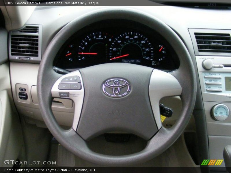 Barcelona Red Metallic / Bisque 2009 Toyota Camry LE