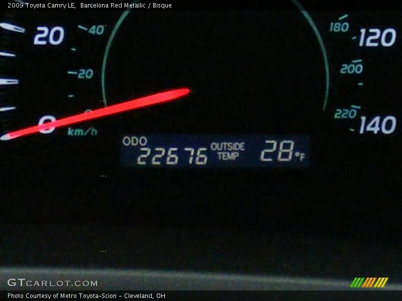 Barcelona Red Metallic / Bisque 2009 Toyota Camry LE