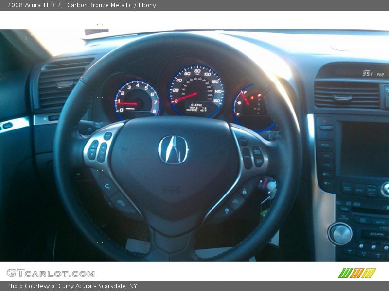 Carbon Bronze Metallic / Ebony 2008 Acura TL 3.2