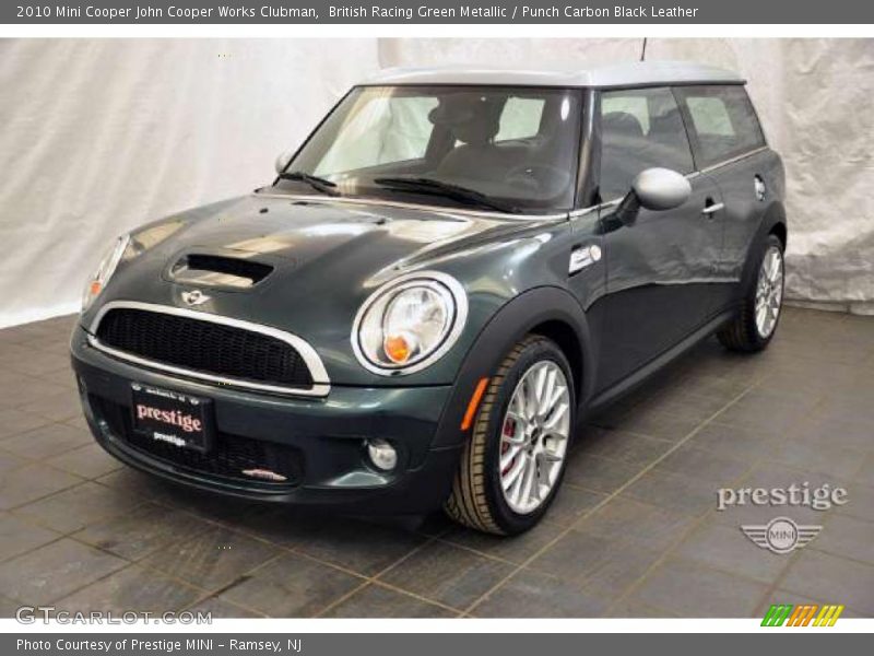 British Racing Green Metallic / Punch Carbon Black Leather 2010 Mini Cooper John Cooper Works Clubman