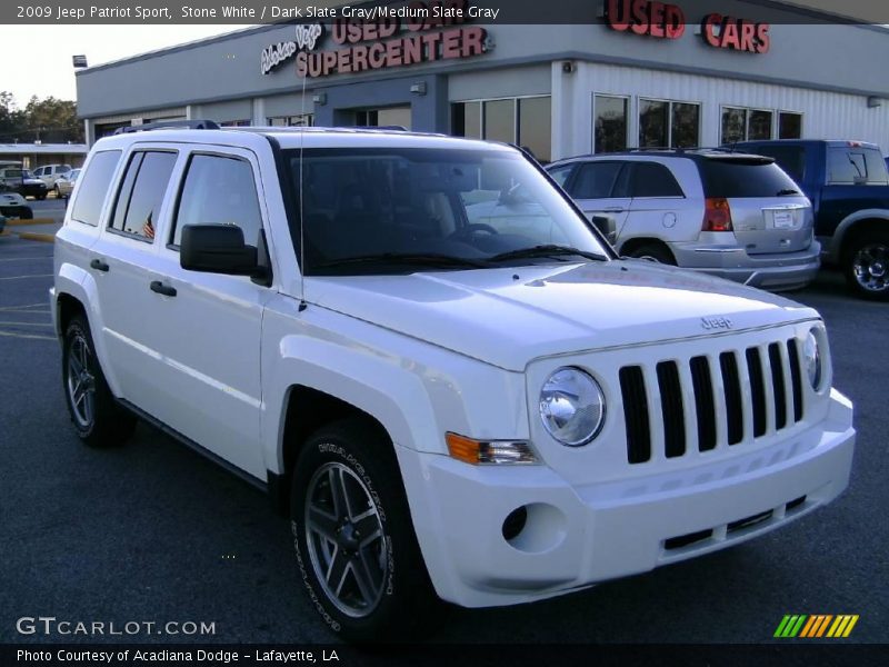 Stone White / Dark Slate Gray/Medium Slate Gray 2009 Jeep Patriot Sport